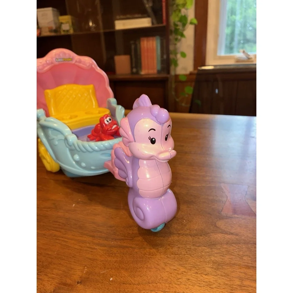 Fisher Price Little People Disney Little Mermaid Ariel's Musical Coach Carriage